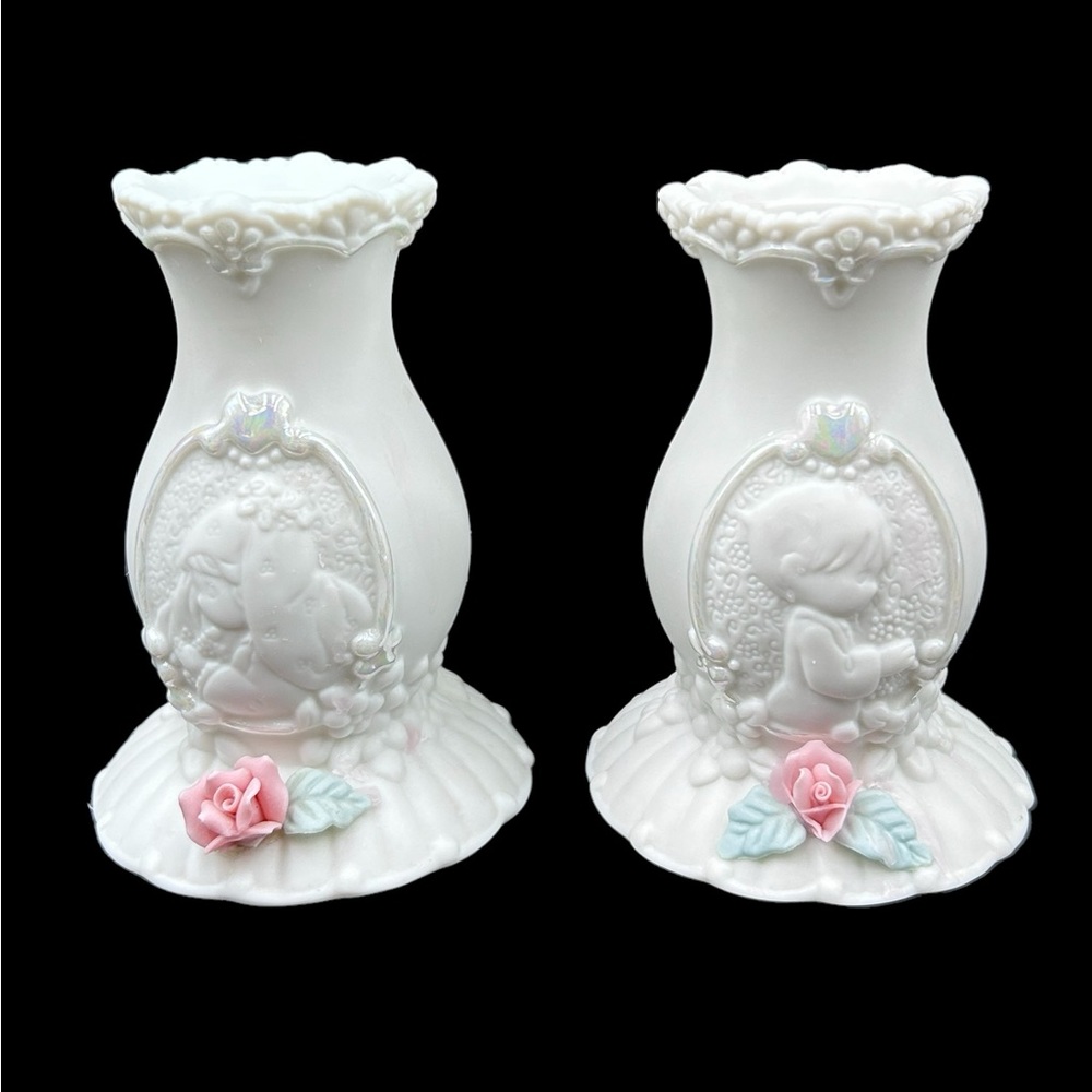 2 pieces of 1994 Vintage Precious Moments Unity Candle new condition.